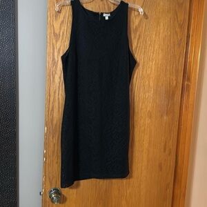 Women’s lace mini dress.